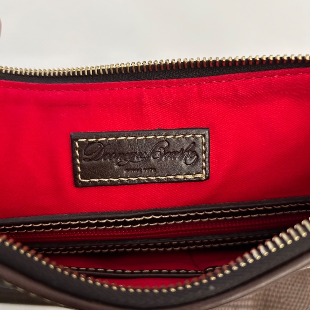Dooney & Bourke Embossed Lizard Hobo Sholder Bag in Brown - Picture 8 of 10